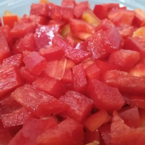 Morrón Rojo CUBO - 1KG -