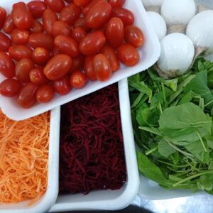 Combo "Torre de panqueques de zanahoria"